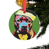 Pit Bull Ornament with Your Pet's Name!