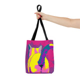 Tie Dye Cat Butt Tote Bag