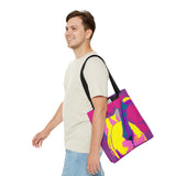 Tie Dye Cat Butt Tote Bag