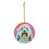 Havanese Ceramic Heart Ornament