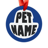 Grey Hound Ornament with Your Pet's Name!