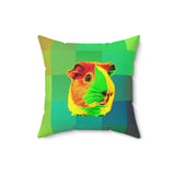 Groovy Guinea Piggy Accent Square Pillow