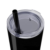 Pop Your Pet! Custom Skinny Tumbler with Straw