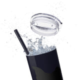 Pop Your Pet! Custom Skinny Tumbler with Straw