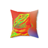 Boogie Woogie Beardie Accent Square Pillow