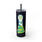 Hi Pal! Skinny Tumbler with Straw