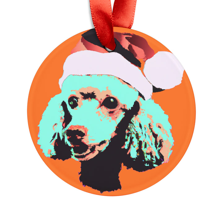 Poodle (Standard) Ornament with Your Pet's Name!