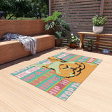 Hip Hip Hippity Hop Outdoor Rug