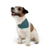 Teal Leopard Print Collar Bandana