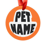 Poodle (Standard) Ornament with Your Pet's Name!