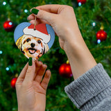 Shih Tzu Ceramic Heart Ornament