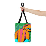 T-Rex Butt Tie Dye Tote Bag