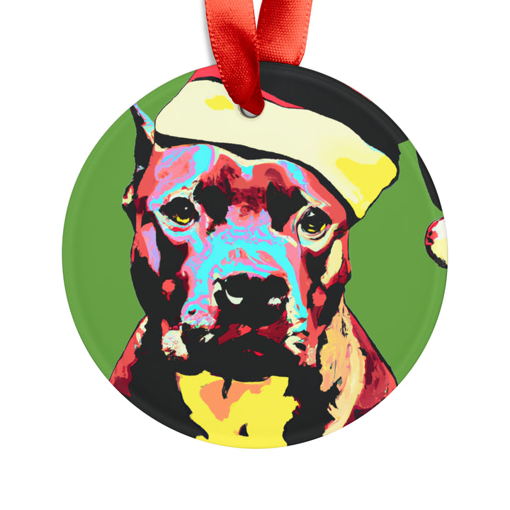 Pit Bull Ornament with Your Pet's Name!