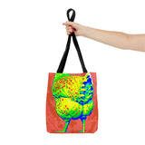 Tie Dye Chicken Butt Tote Bag