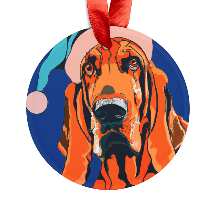 Bloodhound Ornament with Your Pet's Name!