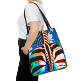 Tie Dye Zebra Butt Tote Bag