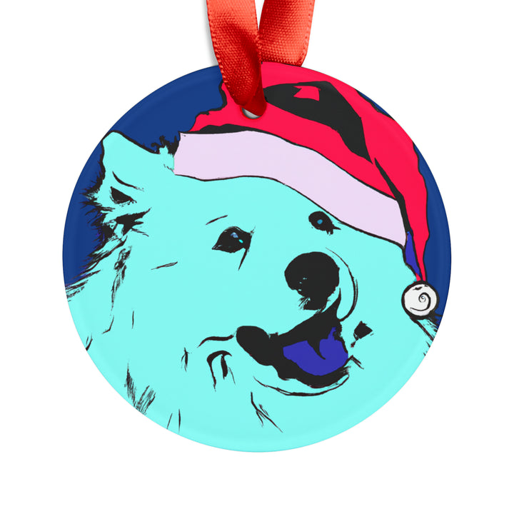 Samoyed Ornament with Your Pet's Name!