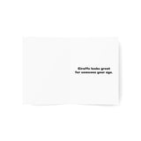 Happy Buttday Funny Giraffe Birthday Card