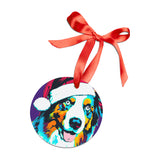 Australian Shepherd Ornament with Your Pet's Name!