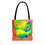 Tie Dye Chicken Butt Tote Bag