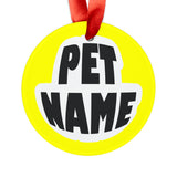 Poodle (Toy) Ornament with Your Pet's Name!