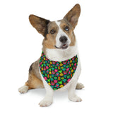 Rainbow Rover Dog Collar Bandana