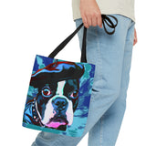 Daddio Dog Tie Dye Tote Bag