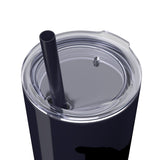 Pop Your Pet! Custom Skinny Tumbler with Straw