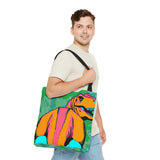 T-Rex Butt Tie Dye Tote Bag