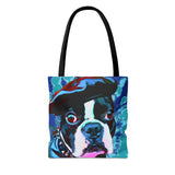 Daddio Dog Tie Dye Tote Bag