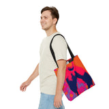 Tie Dye Dog Butt Tote Bag