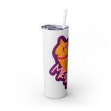 Meowy Star Skinny Tumbler with Straw