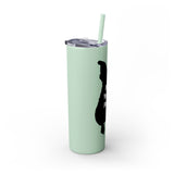 Pop Your Pet! Custom Skinny Tumbler with Straw