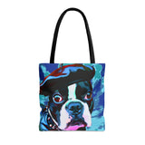 Daddio Dog Tie Dye Tote Bag