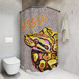 Hissss Snake Polyester Washable Shower Curtain