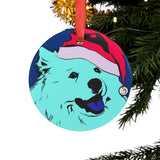 Samoyed Ornament with Your Pet's Name!