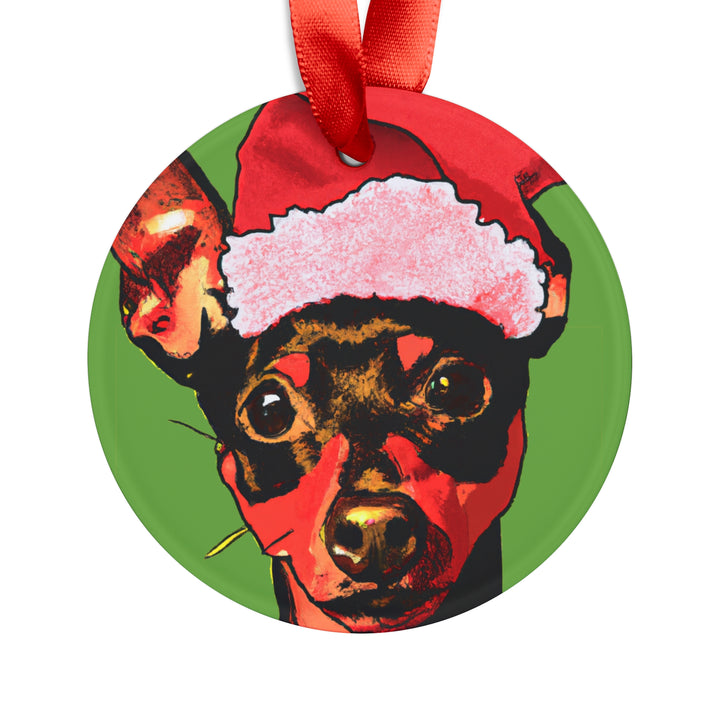 Miniature Pinscher Ornament with Your Pet's Name!