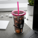 Pop Your Pet! Custom Cold Drink Tumbler with Straw, 16oz