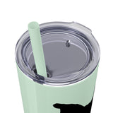 Pop Your Pet! Custom Skinny Tumbler with Straw