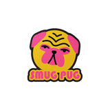 Smug Pug Kiss-Cut Vinyl Sticker