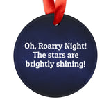 Oh Roarry Night Dino Ornament with Ribbon