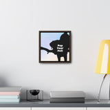 Pop Your Pet! Custom Framed Gallery Square