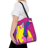 Tie Dye Cat Butt Tote Bag