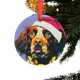 Brittany Ornament with Your Pet's Name!