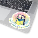 Far Out Ferret Kiss-Cut Sticker