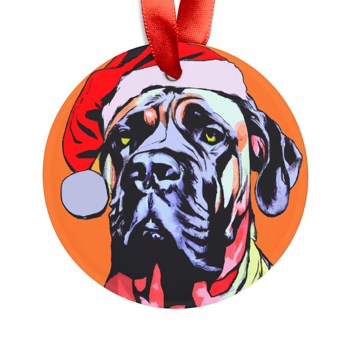 Mastiff Ornament with Your Pet's Name!