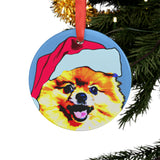 Pomeranian Ornament with Your Pet's Name!