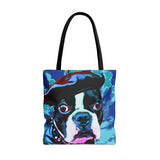 Daddio Dog Tie Dye Tote Bag