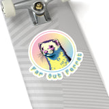 Far Out Ferret Kiss-Cut Sticker