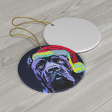 Cane Corso Ceramic Heart Ornament